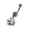OEM ODM göbek piercing takı 316 Paslanmaz Çelik Panda Piercing