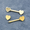 Pürüzsüz Yüzey Altın Nipel Piercing Takı Kalp Sonu 14G 1.6mm