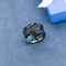 Siyah Şeffaf Mermer Kulak Tıkacı Tünelleri 10mm Akrilik Küpe Piercing 2G