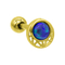 Küpe Kıkırdak Daith Piercing Takı İçi Boş Ay Şeklinde Opal Mücevherli Kakma