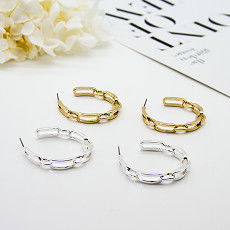 Rhinestones 14 Ayar Altın Kıkırdak Küpe 1.0 X 10mm Yuvarlak Matkap Kıkırdak Halka Küpe